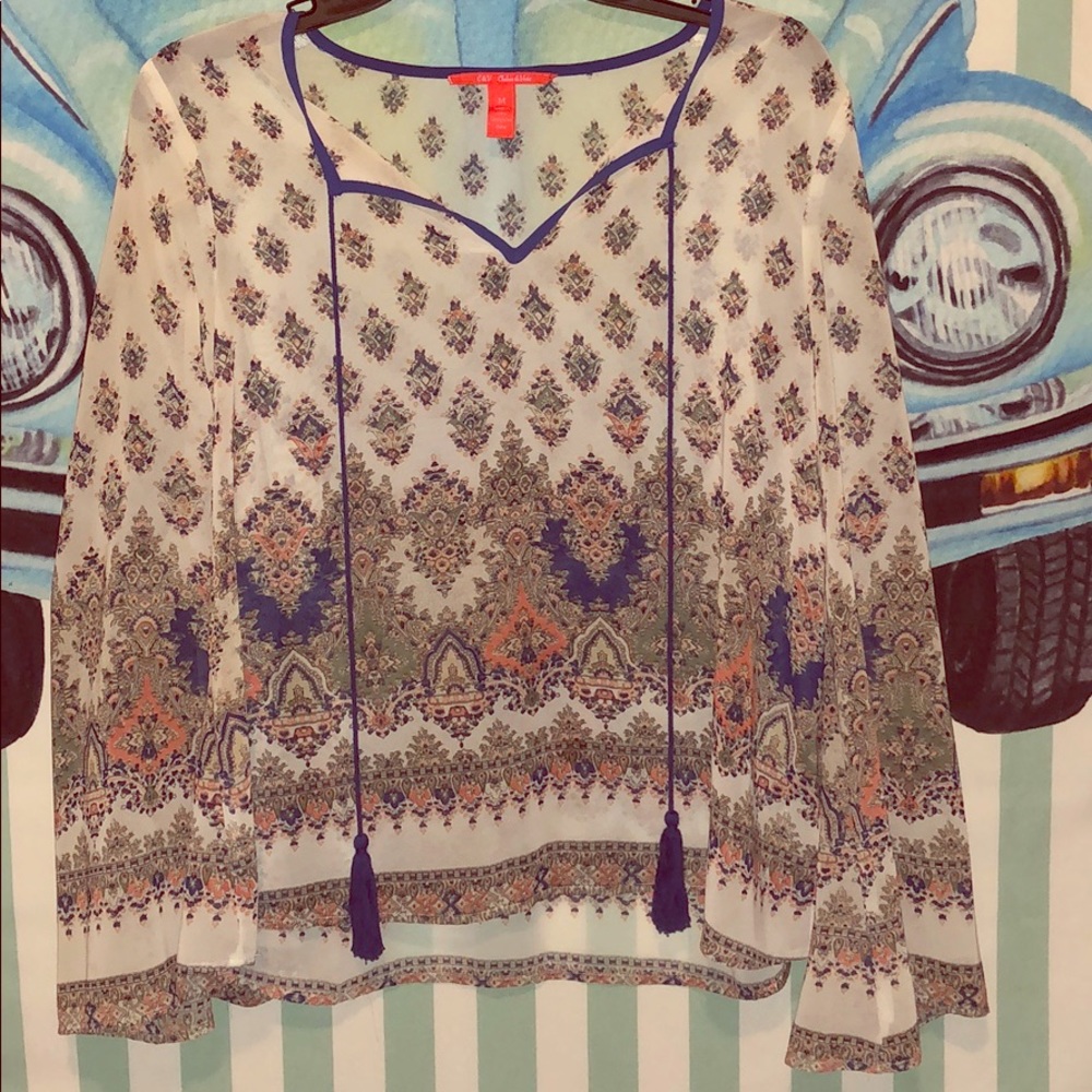 Bohemian Style Shirt, Very Flowy